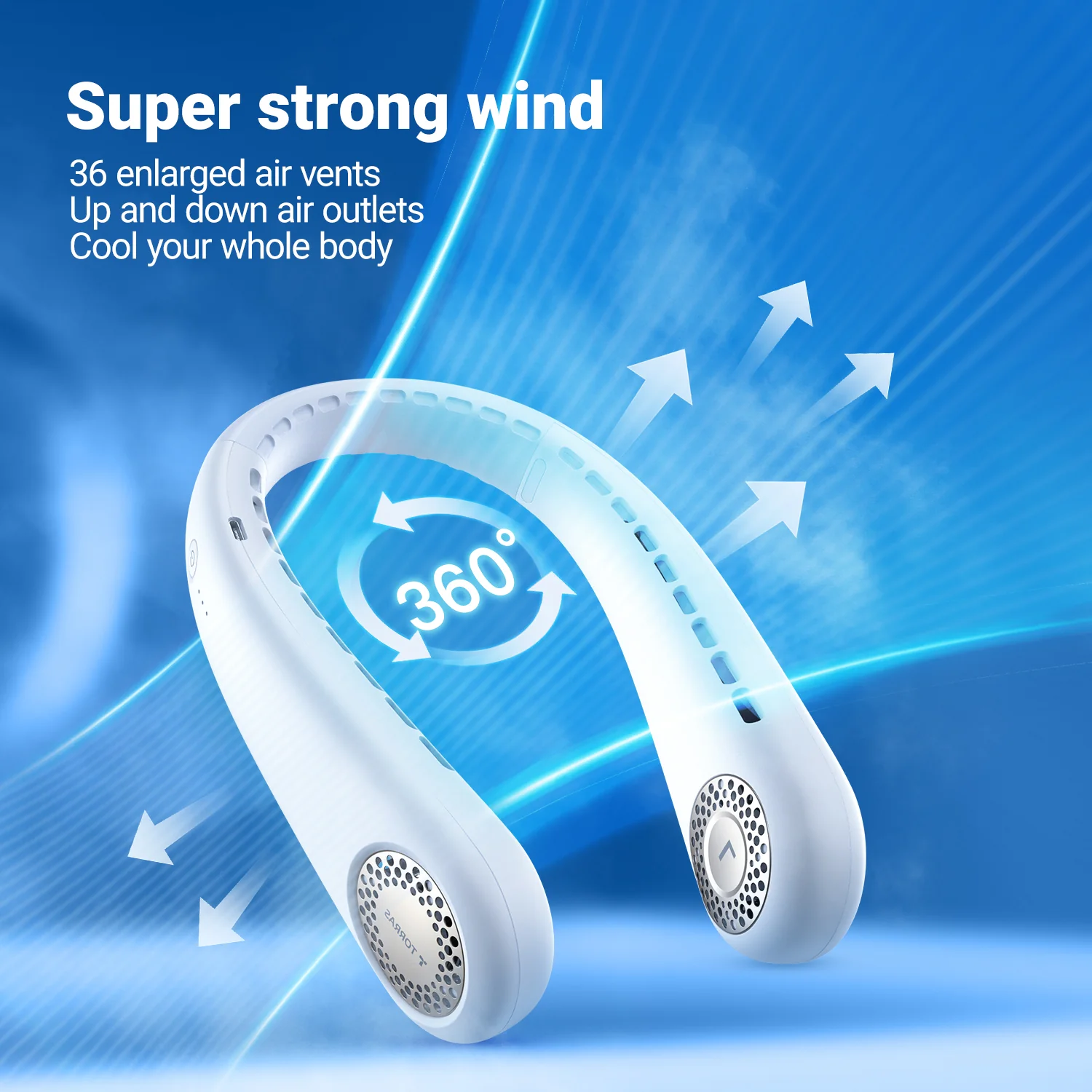 TORRAS COOLiFY L3 Neck Fan -Pearl White [US Only] - Image 9